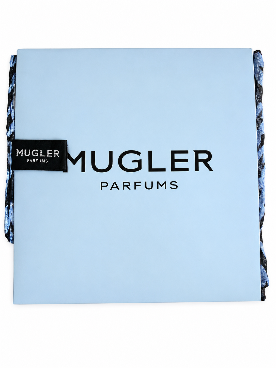 Mugler Mugler Furoshiki Pattern Scarf – Purple & Black