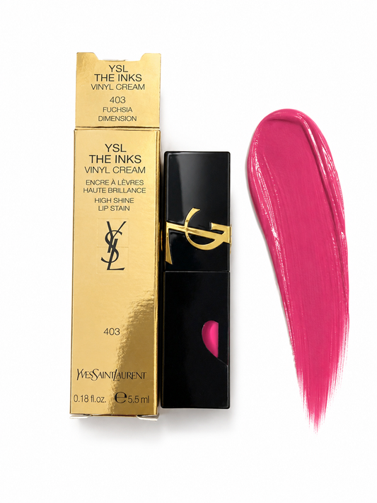 YSL The Inks Vinyl Cream High Shine Lip Stain – 403 Fuchsia Dimension